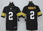 Nike Pittsburgh Steelers 2 Rudolph Nike Black Alternate Game Jersey,baseball caps,new era cap wholesale,wholesale hats
